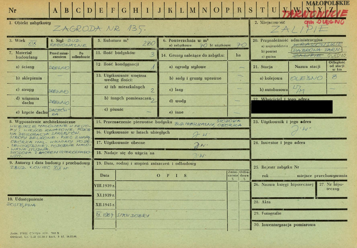 KZ - Karta zielona, skan nr 1