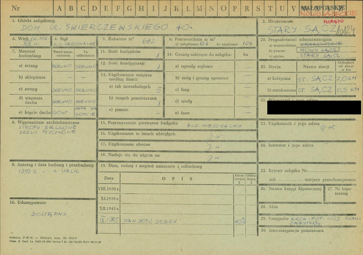 KZ - Karta zielona, skan nr 1