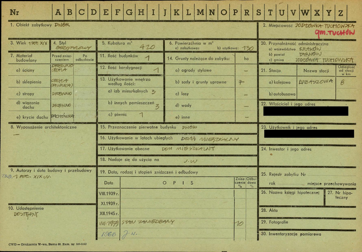KZ - Karta zielona, skan nr 1