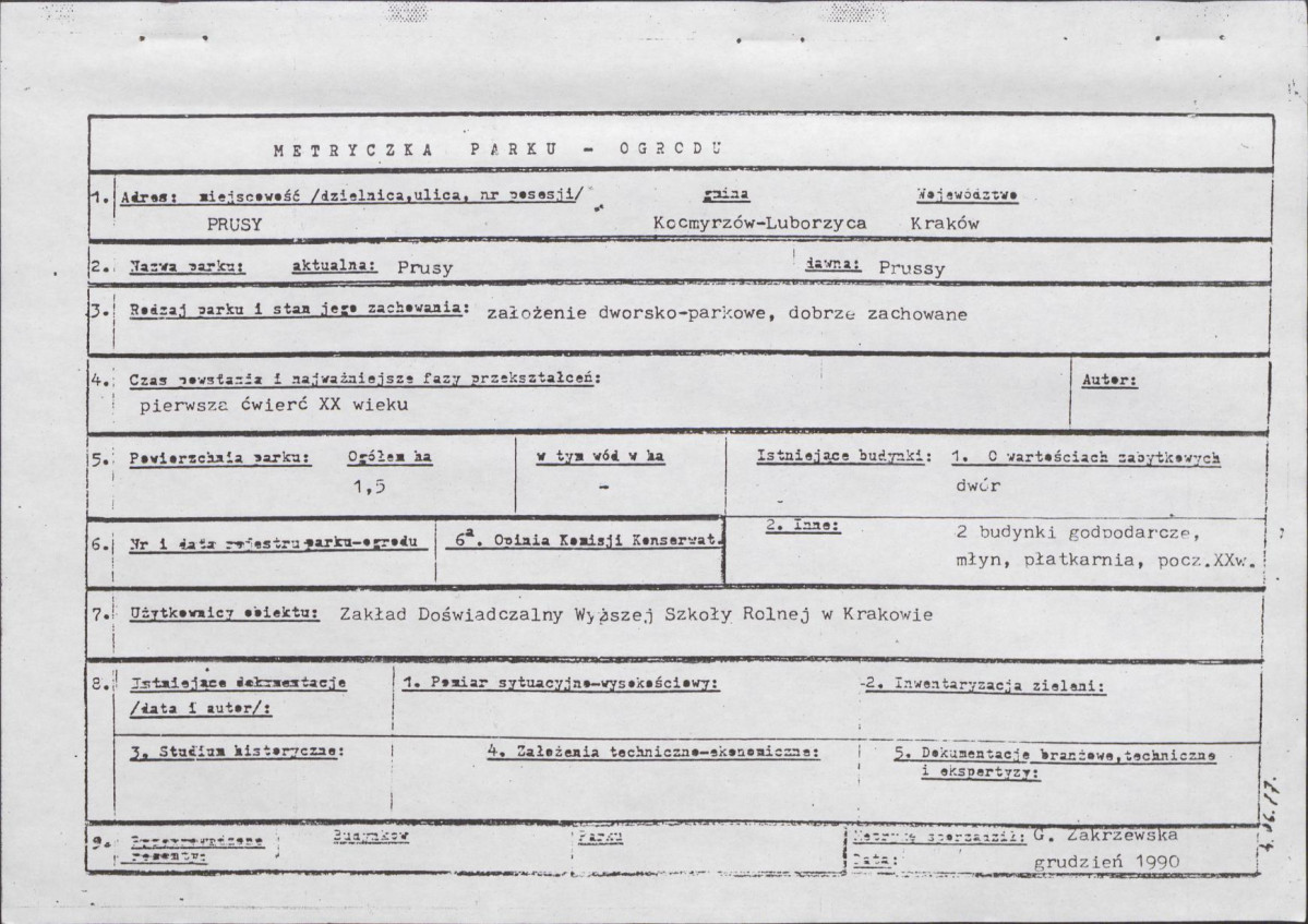 Ewidencja parkowa, skan nr 8