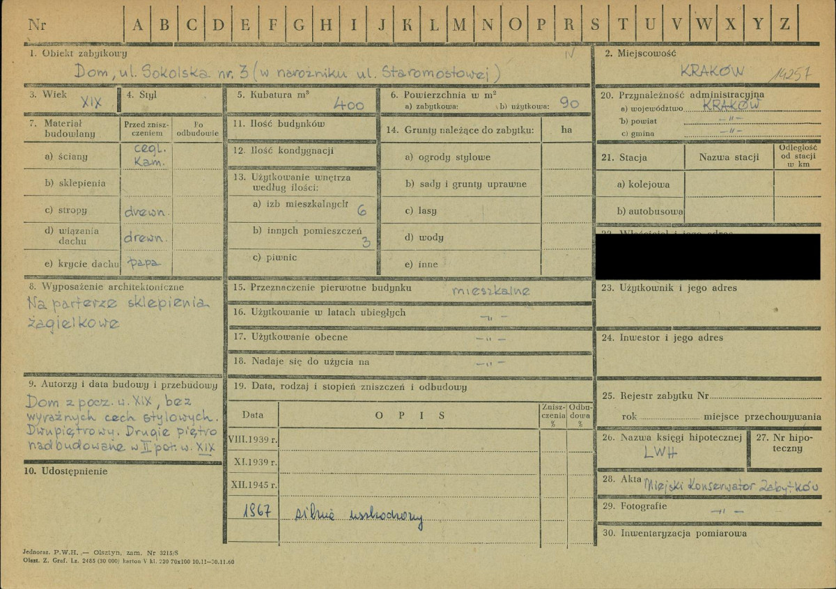 KZ - Karta zielona, skan nr 1