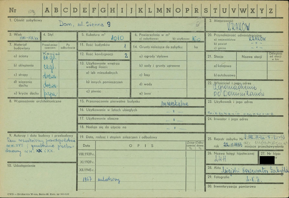 KZ - Karta zielona, skan nr 1