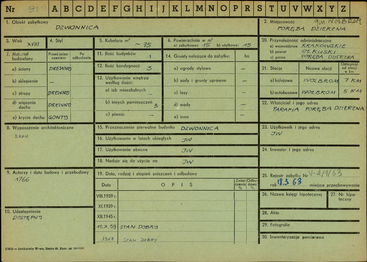 Karta zielona, skan nr 1