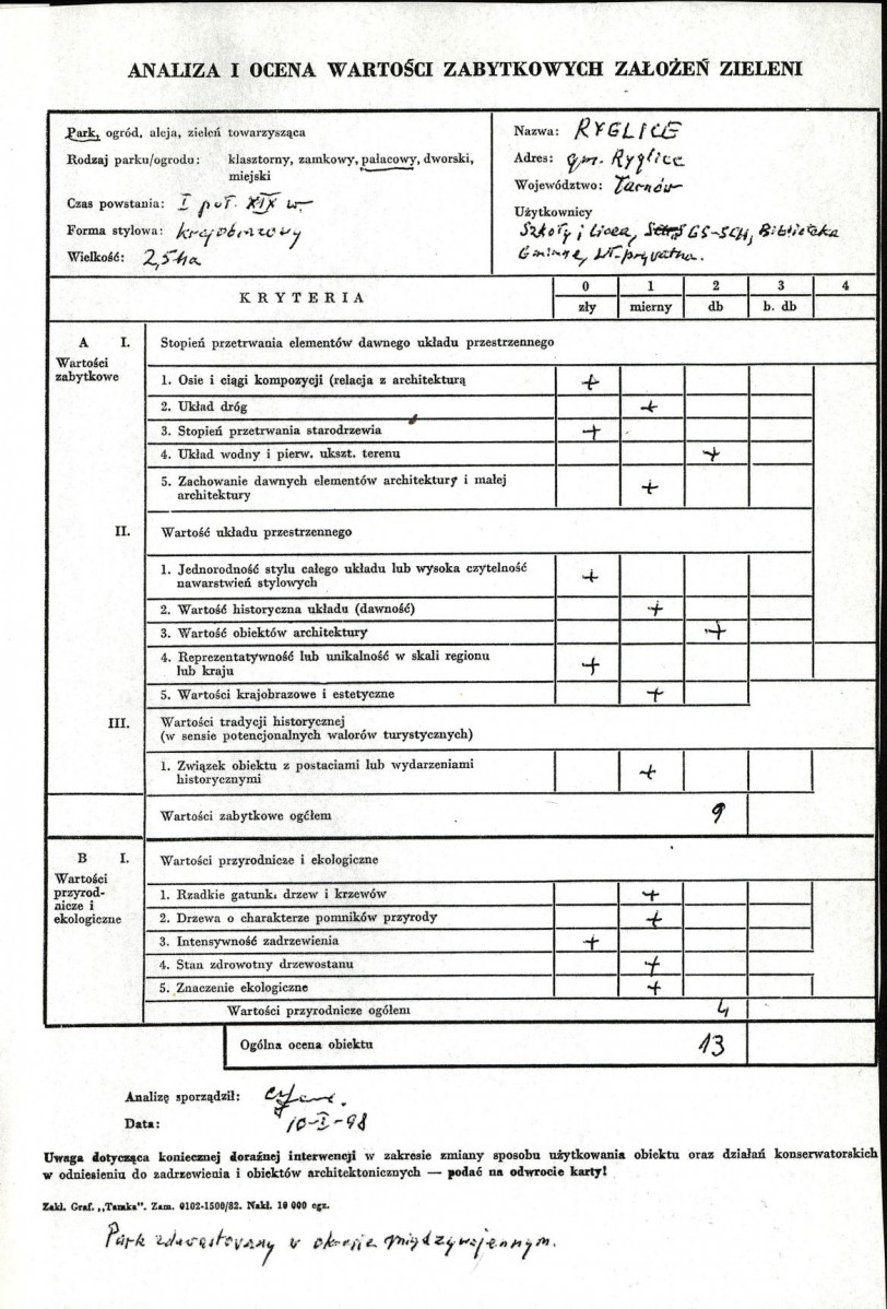EP - Ewidencja parkowa, skan nr 3