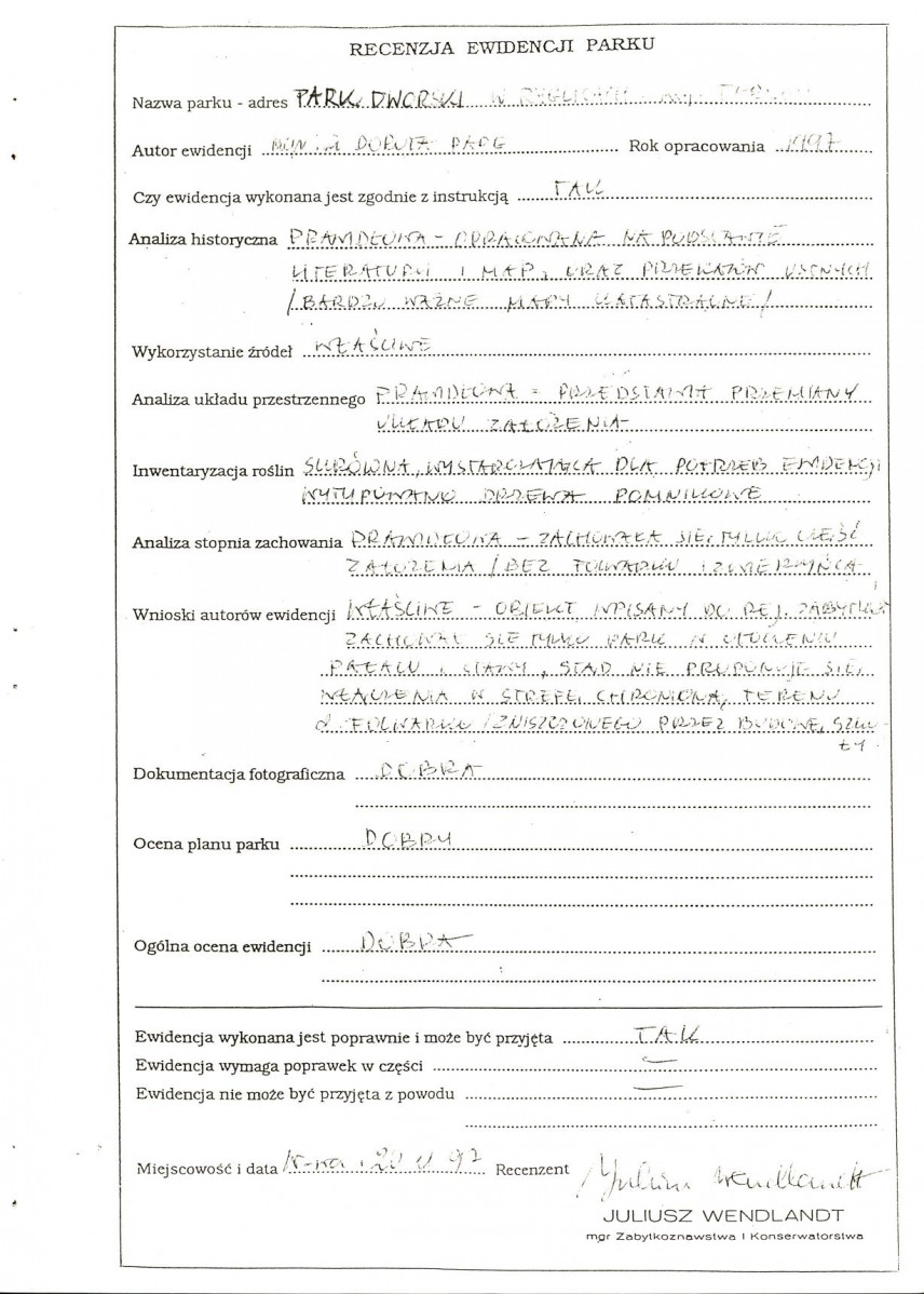 EP - Ewidencja parkowa, skan nr 6