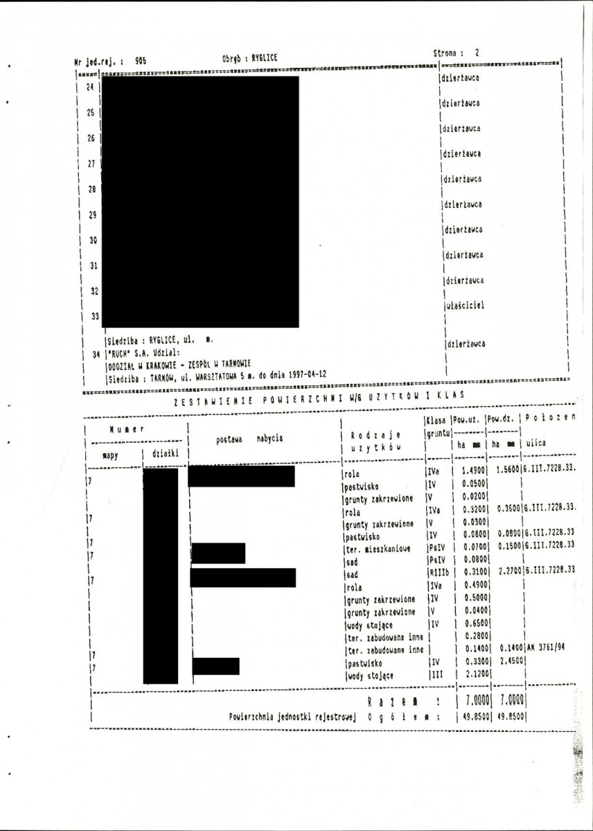 EP - Ewidencja parkowa, skan nr 34