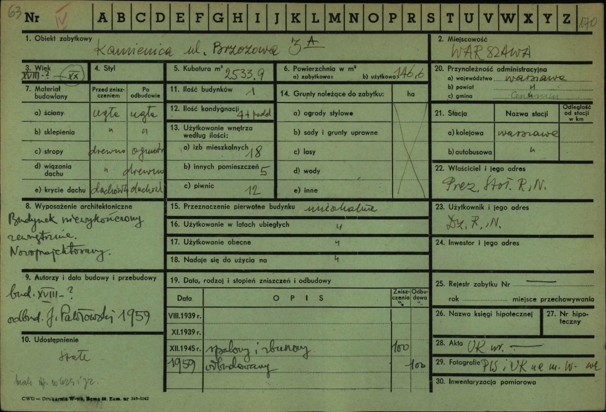 KZ - Karta zielona, skan nr 1