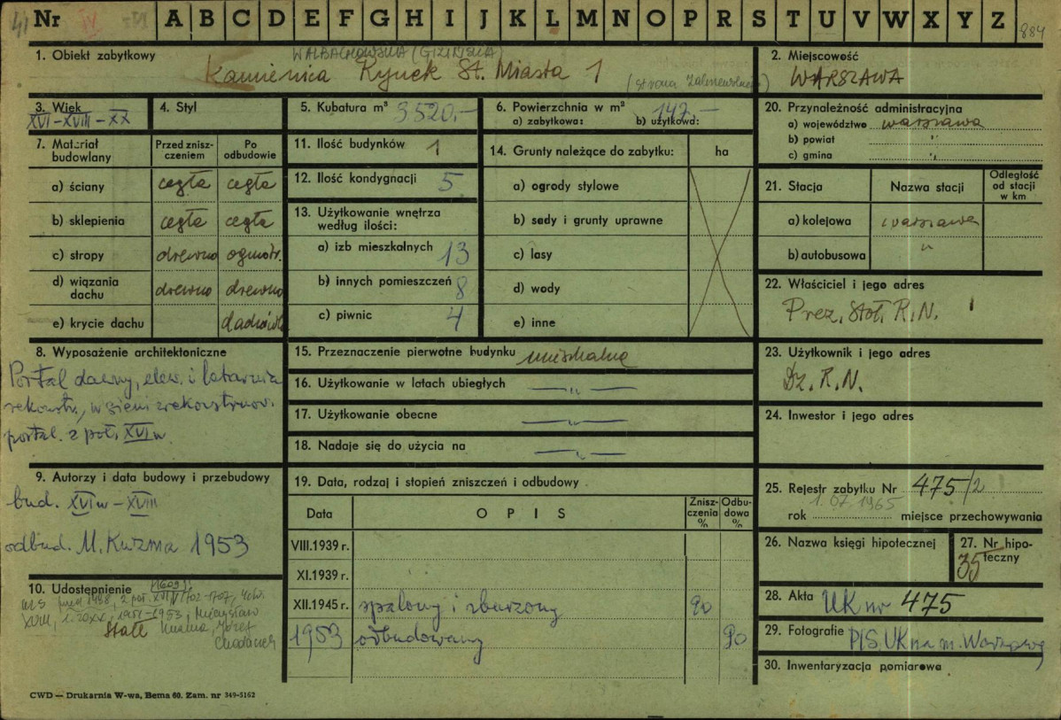 KZ - Karta zielona, skan nr 1