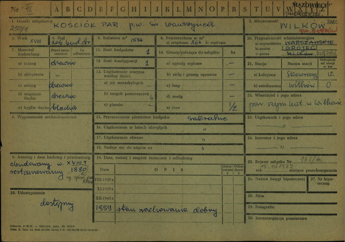 KZ - Karta zielona, skan nr 1