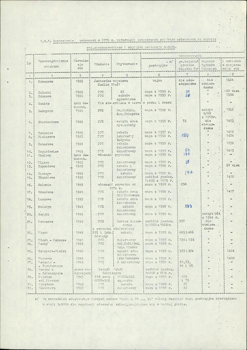 EP - Ewidencja parkowa, skan nr 13