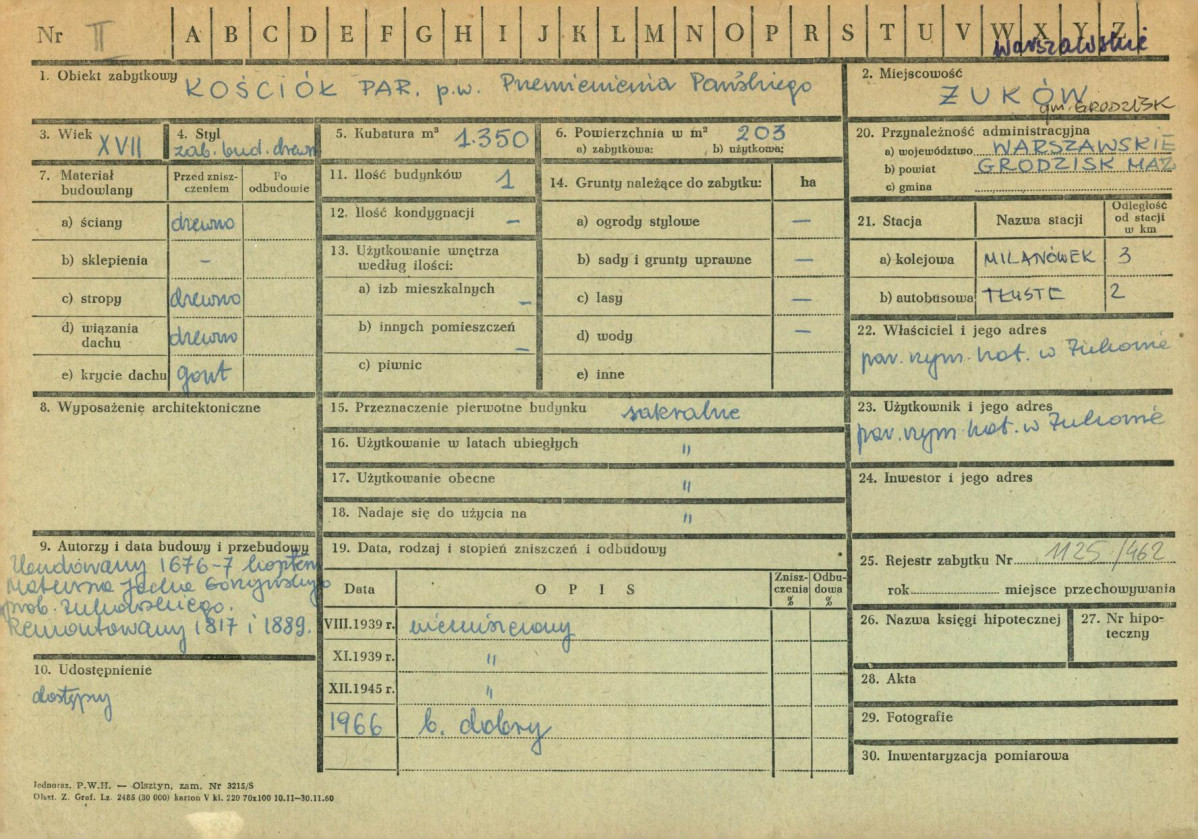 KZ - Karta zielona, skan nr 1