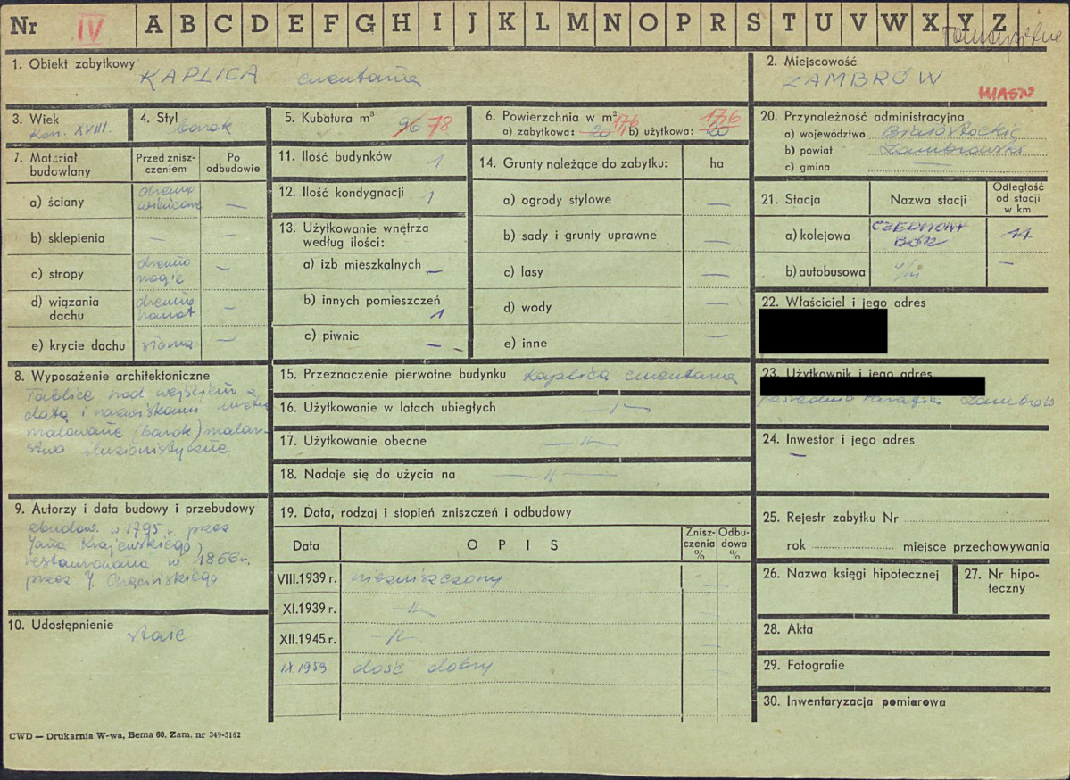 KZ - Karta zielona, skan nr 1