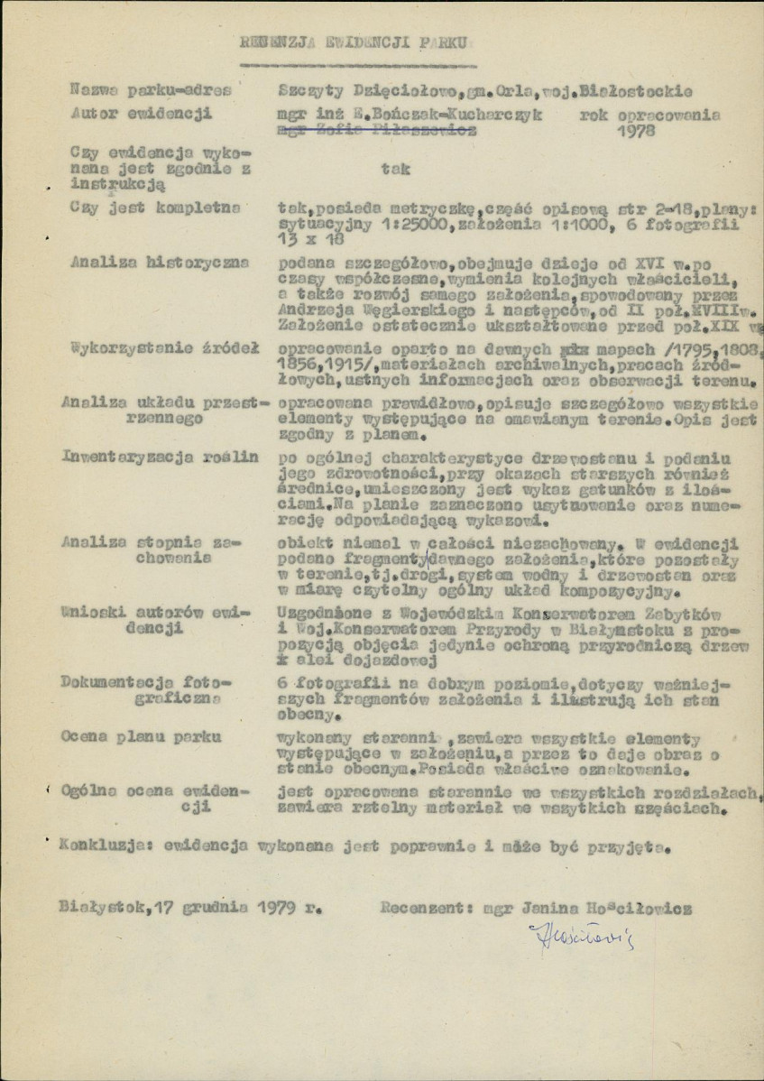 EP - Ewidencja parkowa, skan nr 6