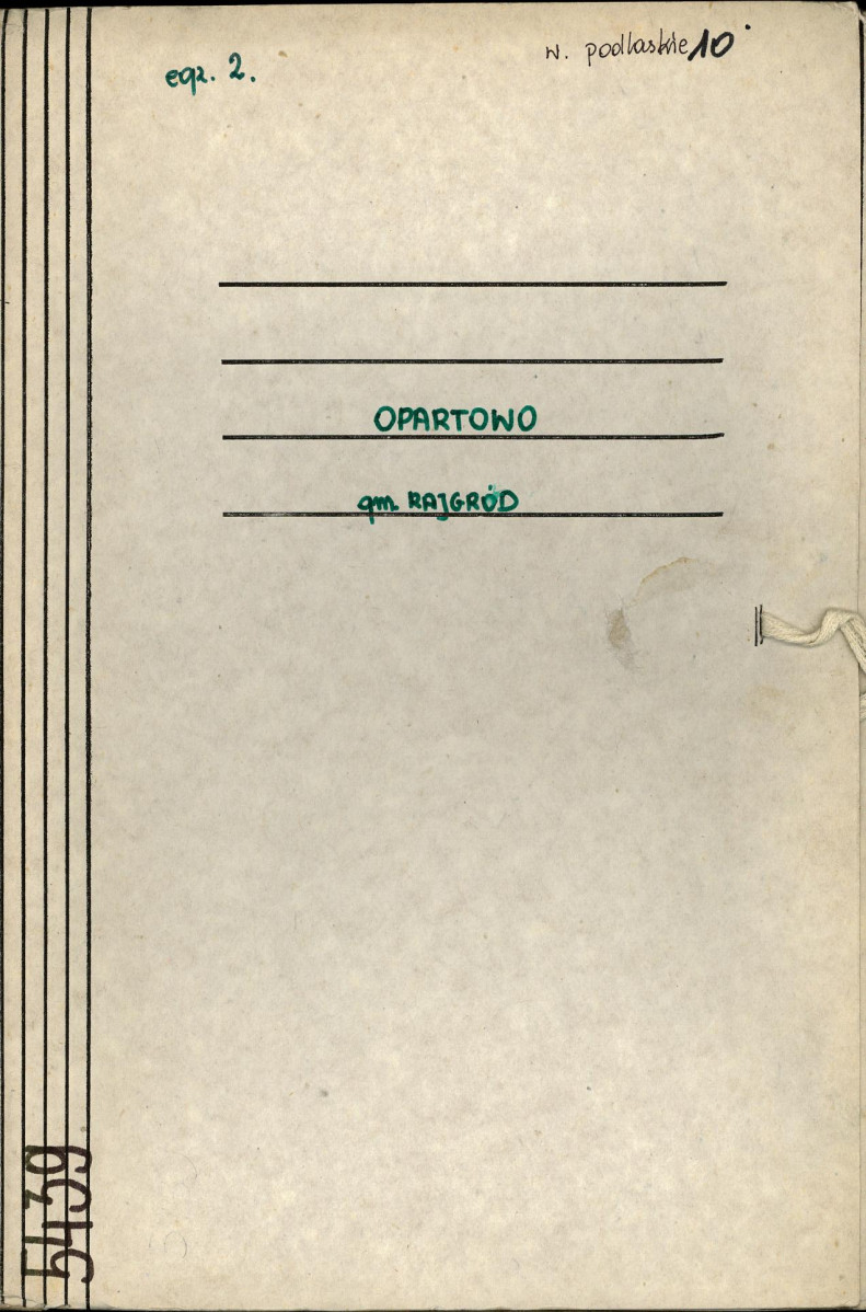 EP - Ewidencja parkowa, skan nr 1