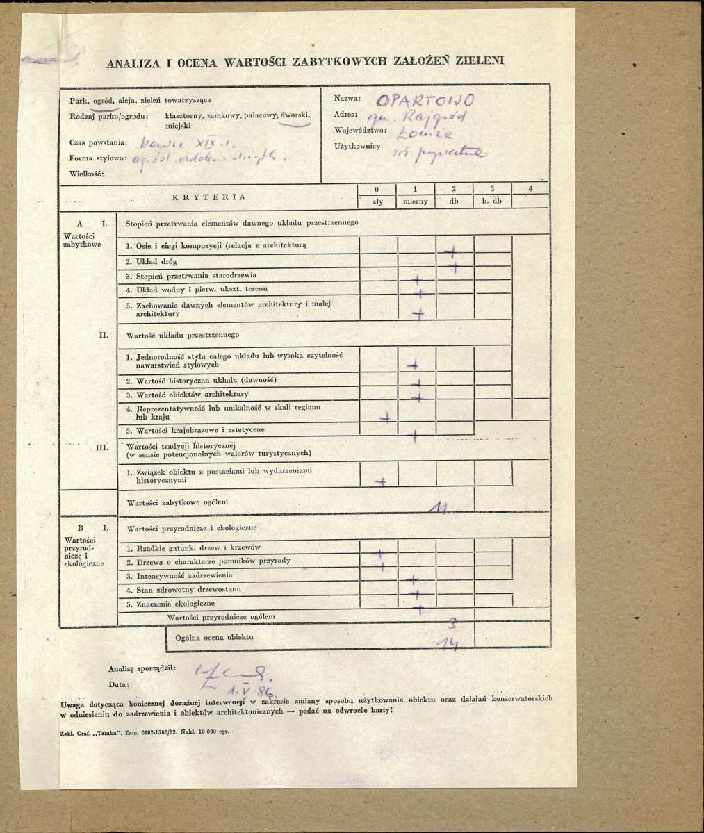 EP - Ewidencja parkowa, skan nr 3