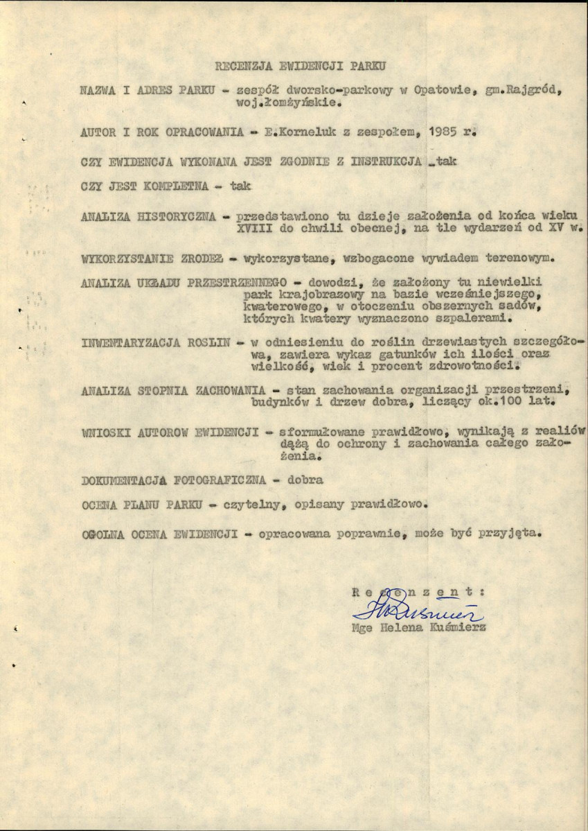 EP - Ewidencja parkowa, skan nr 5