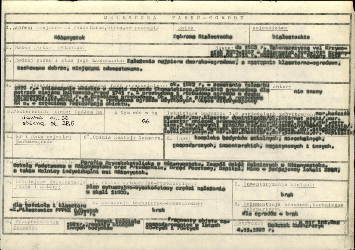 EP - Ewidencja parkowa, skan nr 5