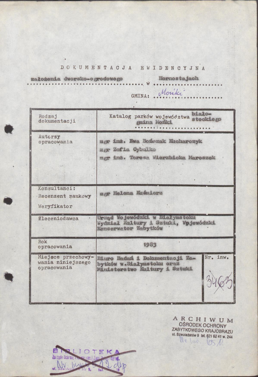 EP - Ewidencja parkowa, skan nr 4