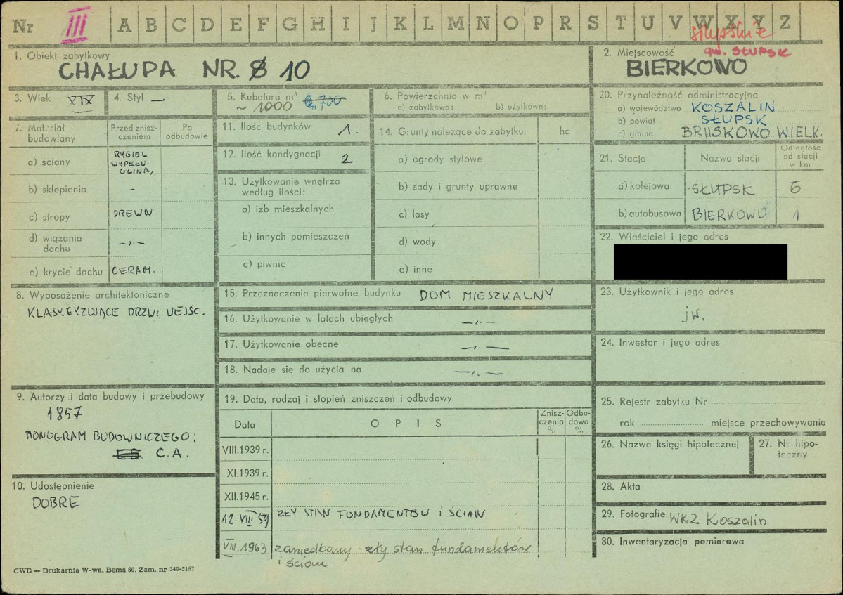 KZ - Karta zielona, skan nr 1