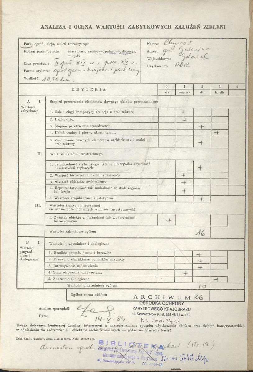 EP - Ewidencja parkowa, skan nr 2