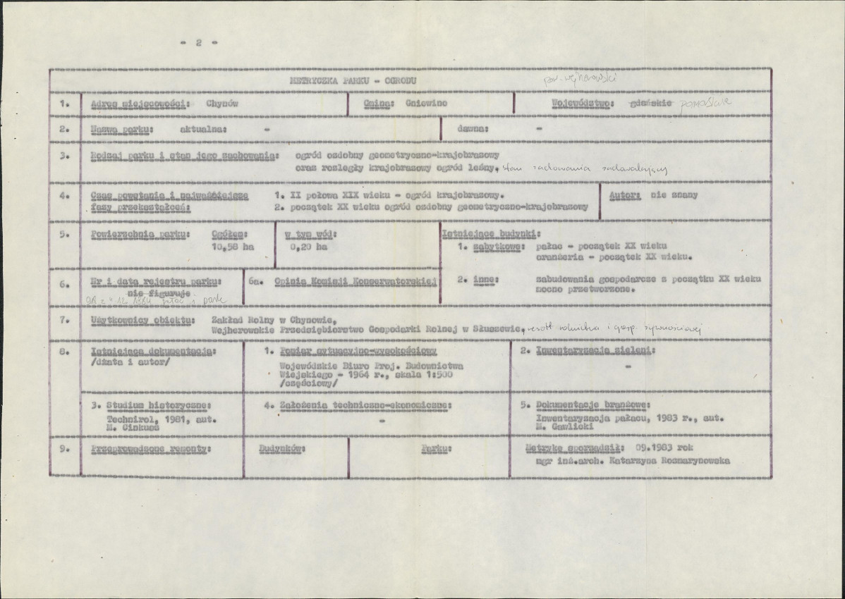 EP - Ewidencja parkowa, skan nr 6