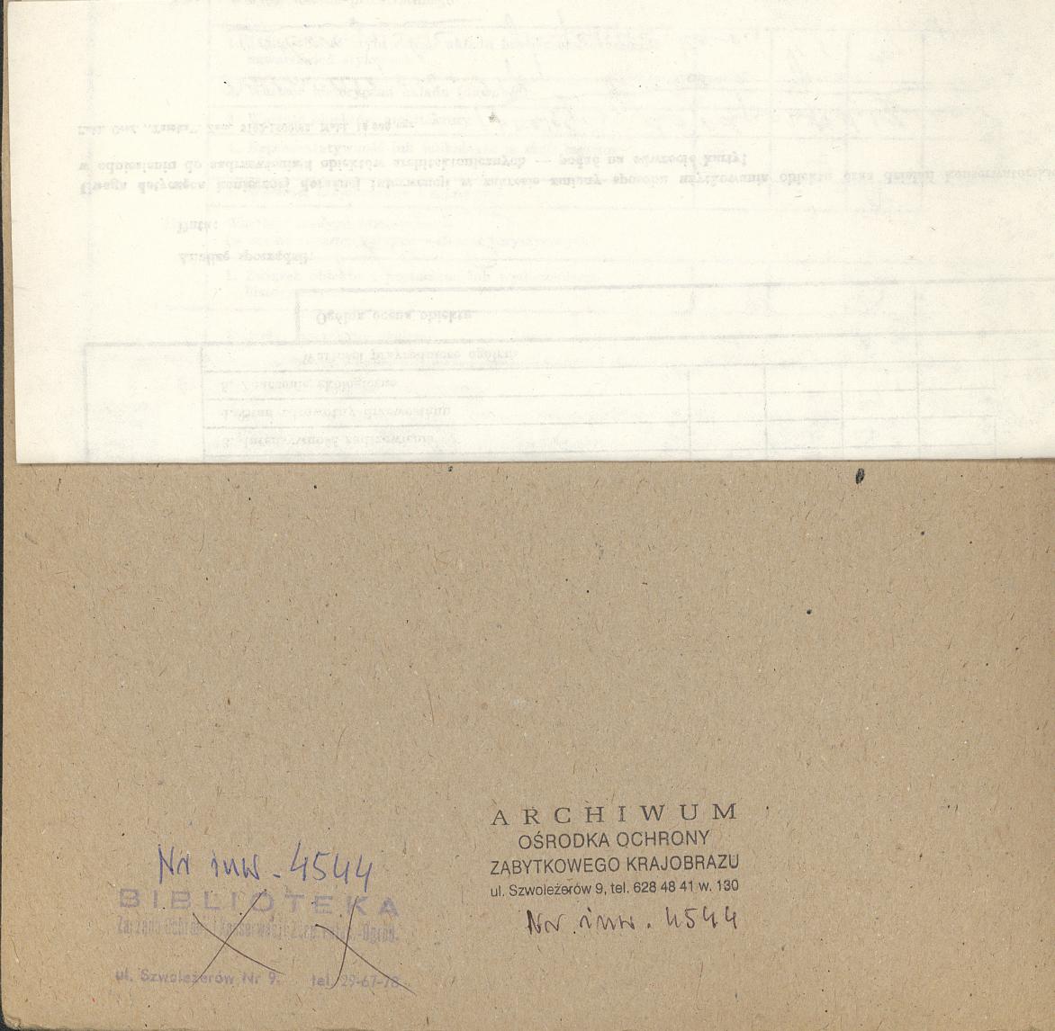 Ewidencja parkowa, skan nr 2