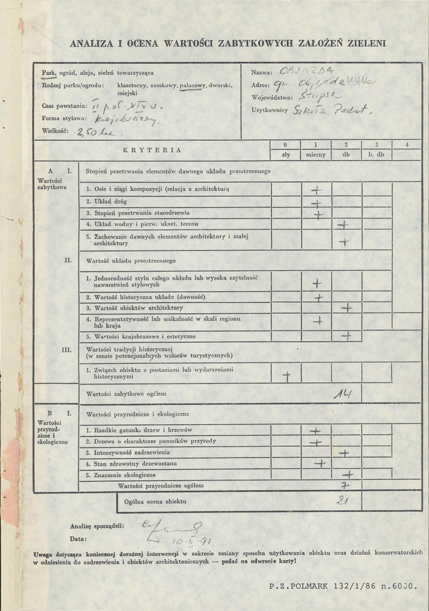 EP - Ewidencja parkowa, skan nr 3