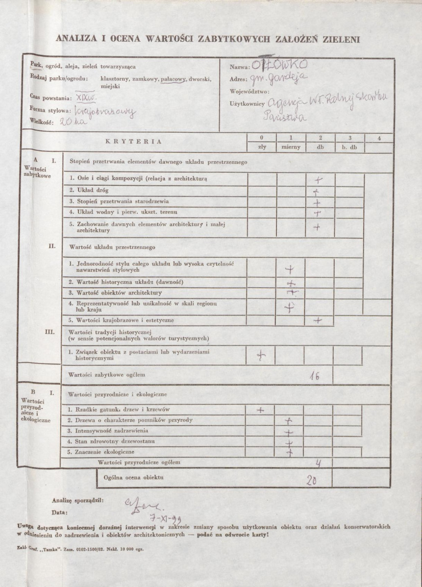 EP - Ewidencja parkowa, skan nr 3