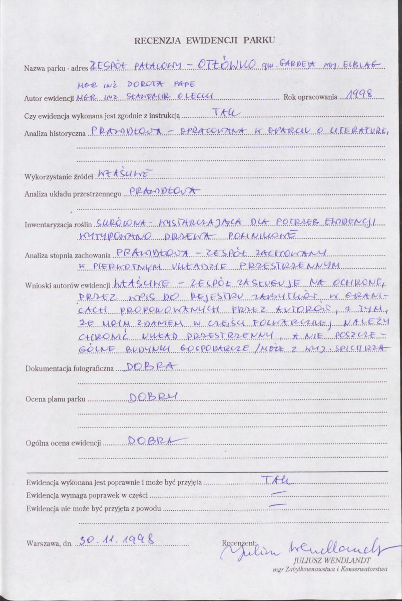 EP - Ewidencja parkowa, skan nr 7