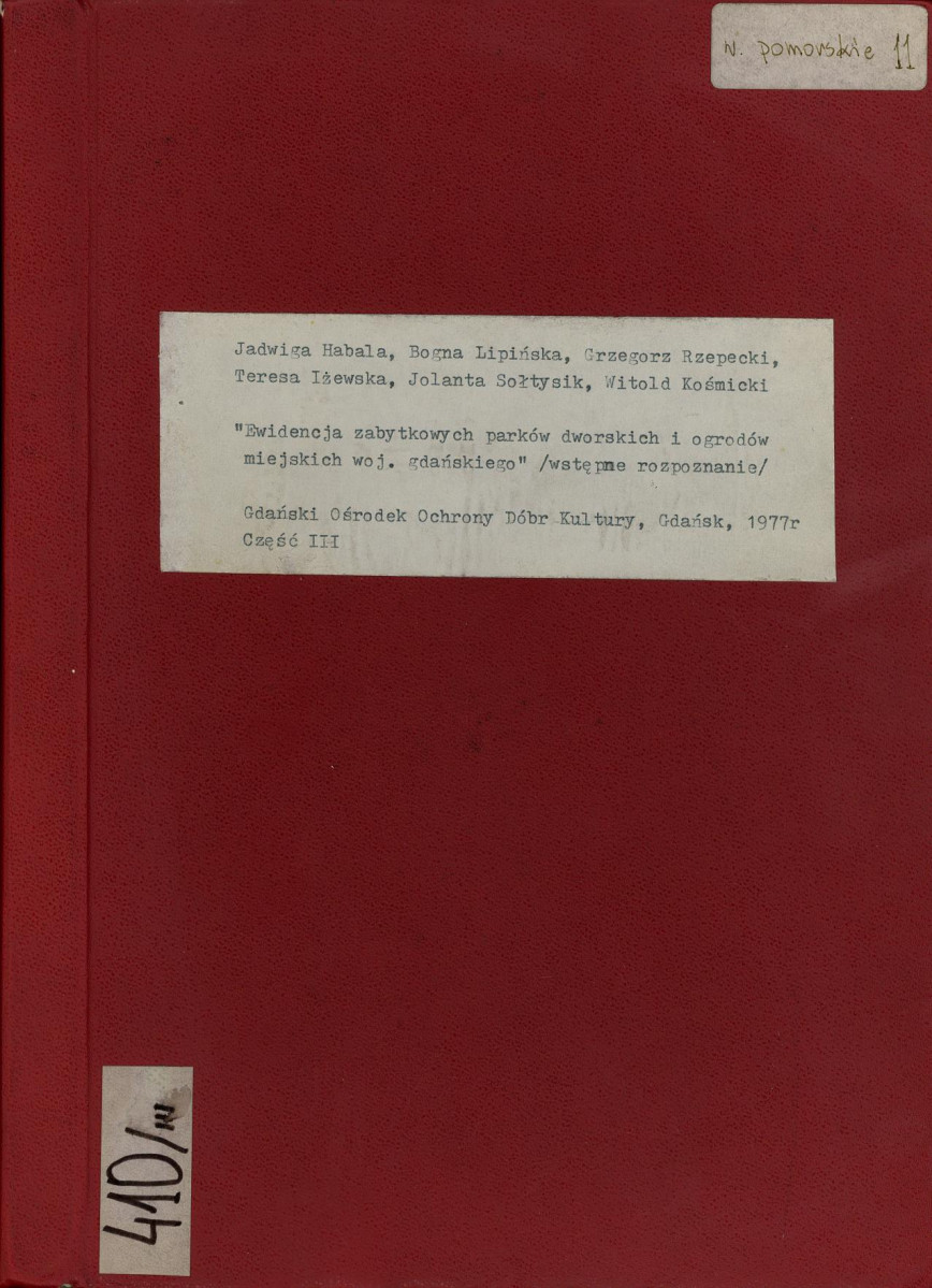 EP - Ewidencja parkowa, skan nr 1