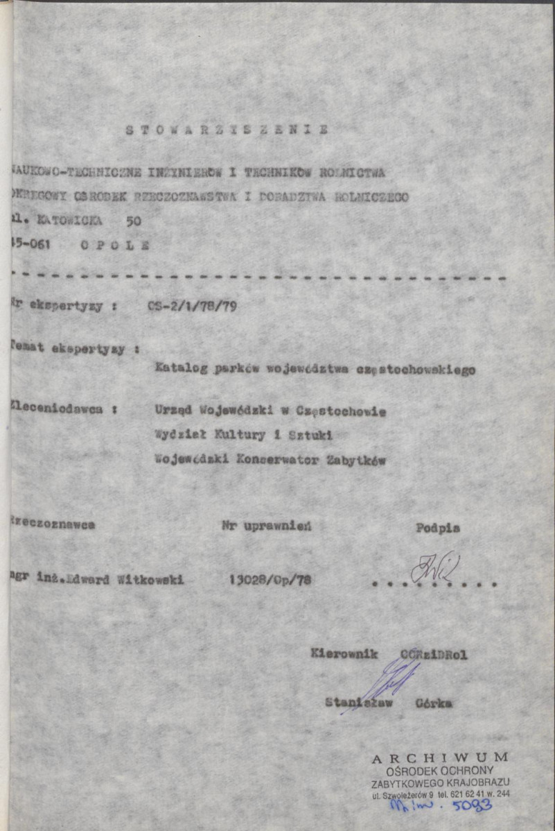 Ewidencja parkowa, skan nr 4