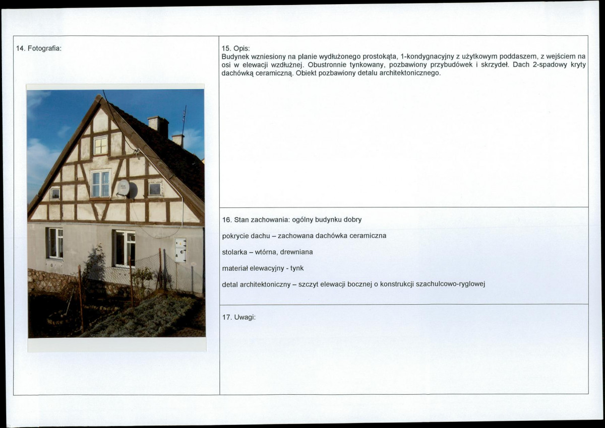 Karta obiektu niewpisanego do rejestru, skan nr 2