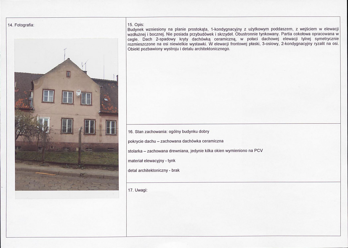 Karta obiektu niewpisanego do rejestru, skan nr 2