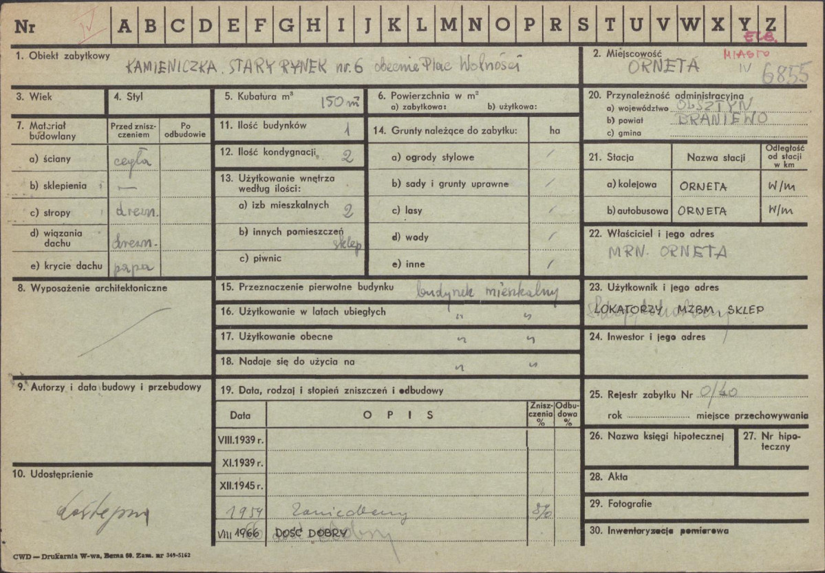KZ - Karta zielona, skan nr 1