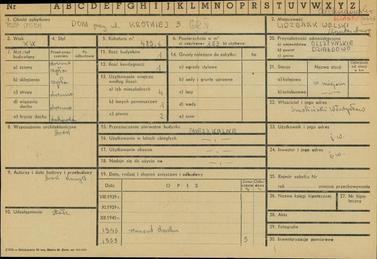 Karta zielona, skan nr 1