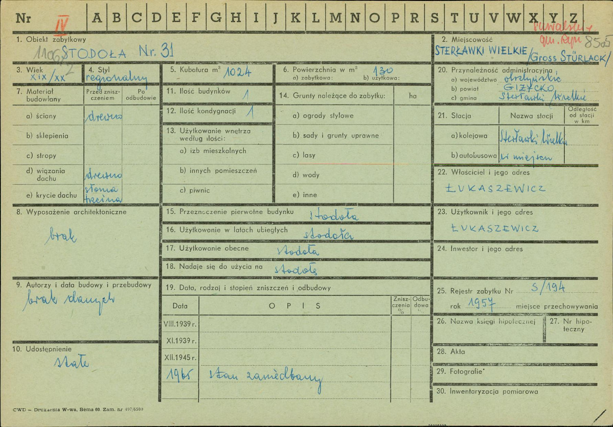 Karta zielona, skan nr 1