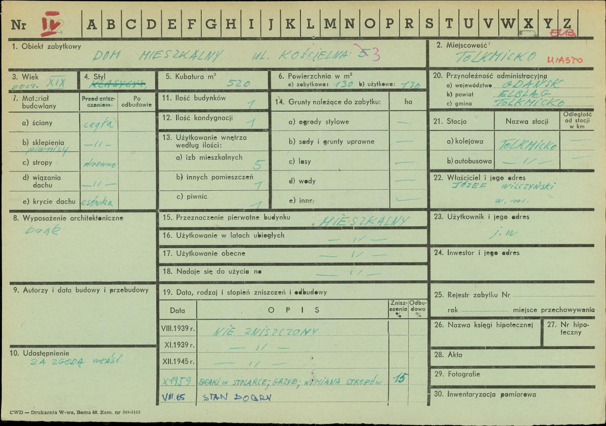 Karta zielona, skan nr 1