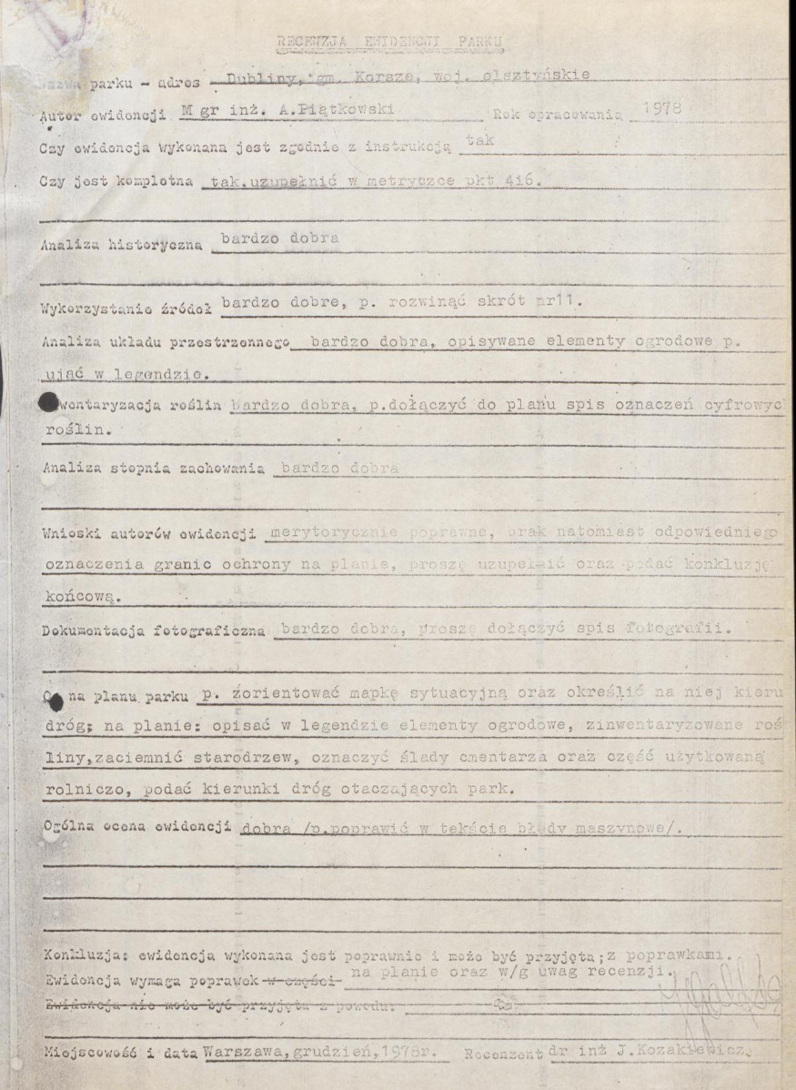 Ewidencja parkowa, skan nr 3