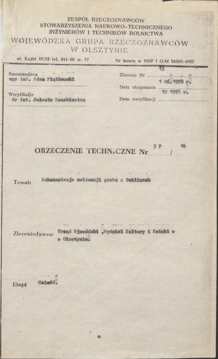 Ewidencja parkowa, skan nr 4