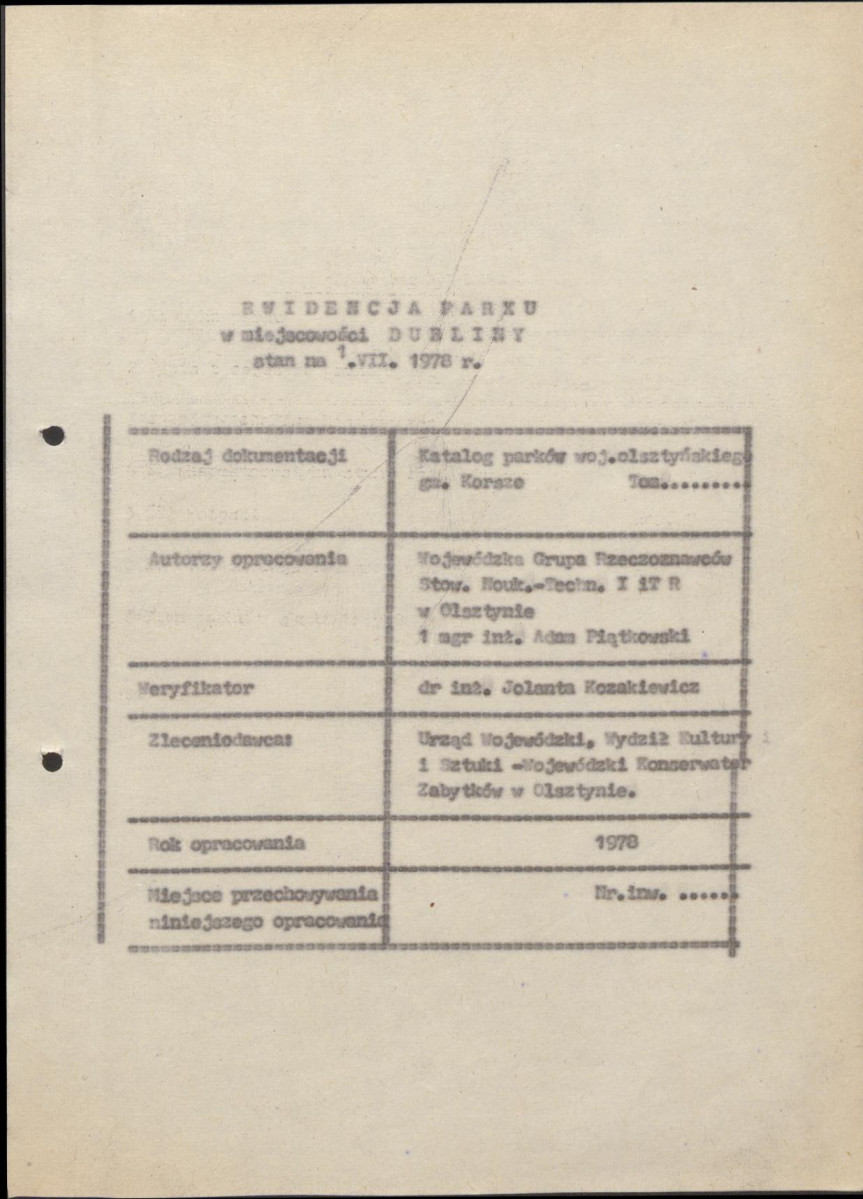 Ewidencja parkowa, skan nr 6