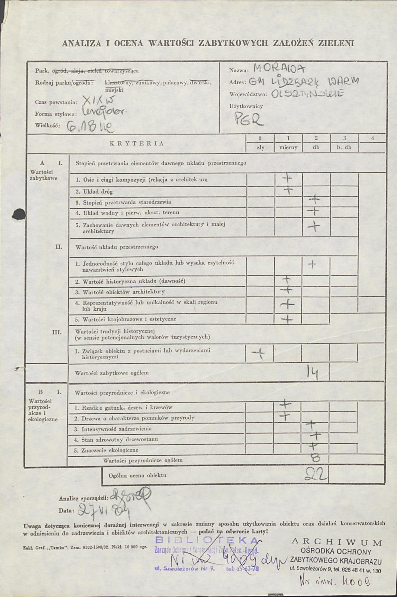 Ewidencja parkowa, skan nr 2