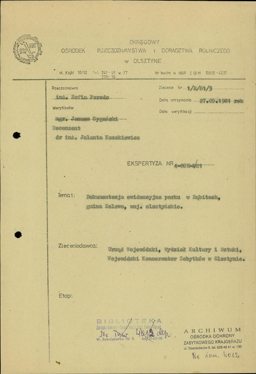 Ewidencja parkowa, skan nr 3