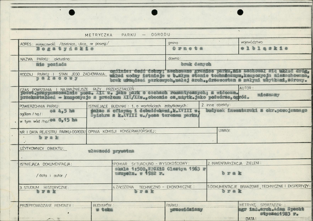 Ewidencja parkowa, skan nr 5