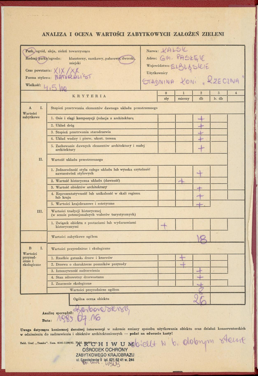 Ewidencja parkowa, skan nr 2
