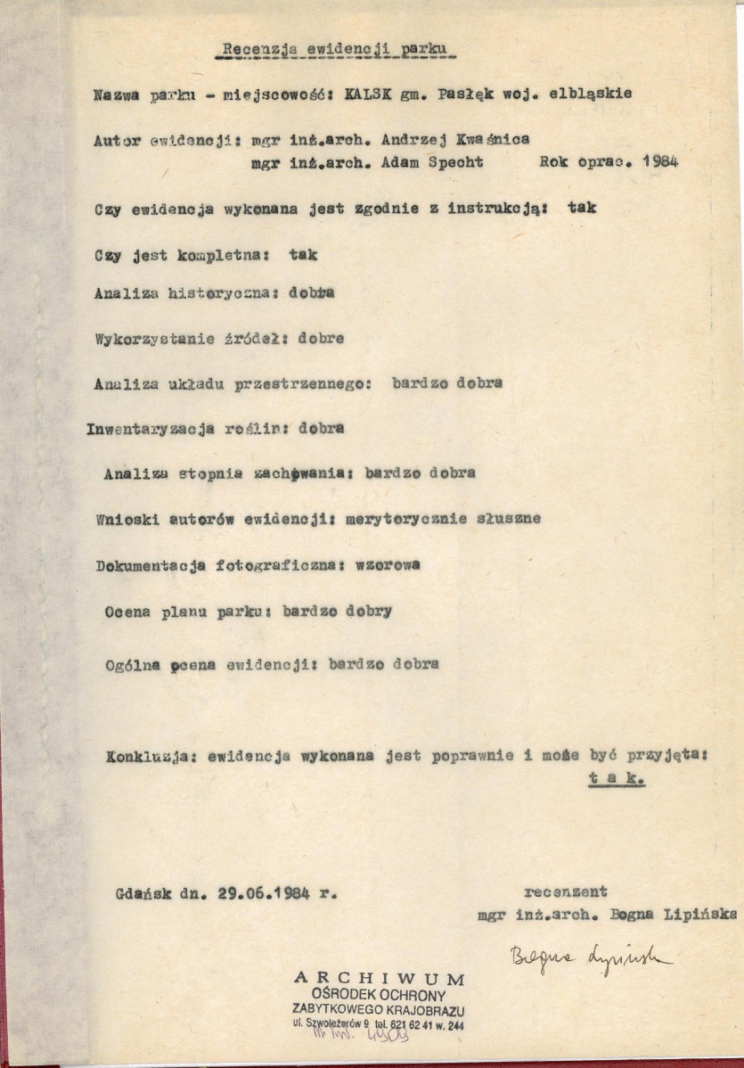 Ewidencja parkowa, skan nr 3