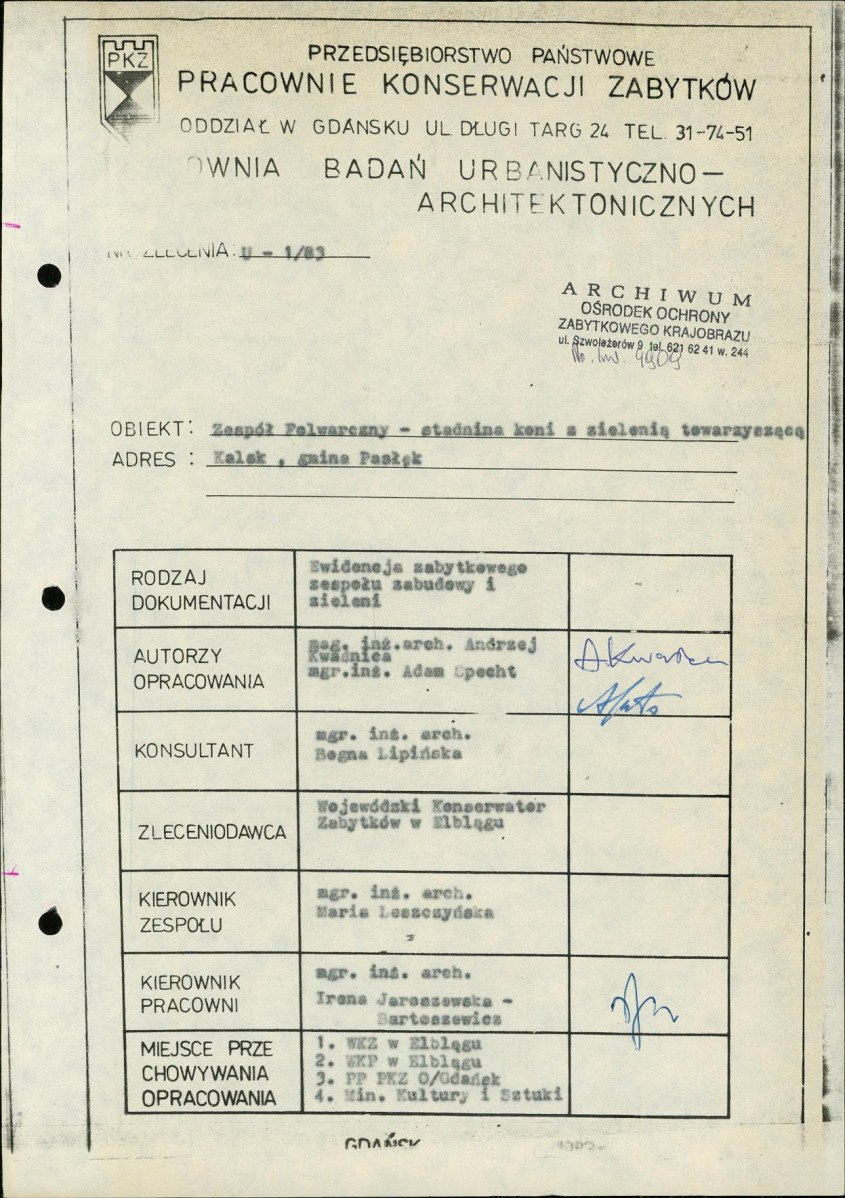 Ewidencja parkowa, skan nr 4