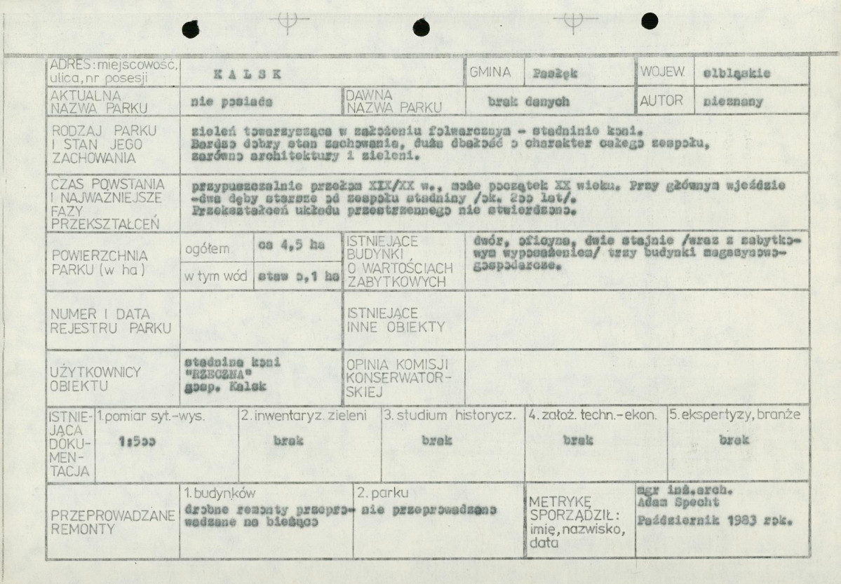 Ewidencja parkowa, skan nr 5