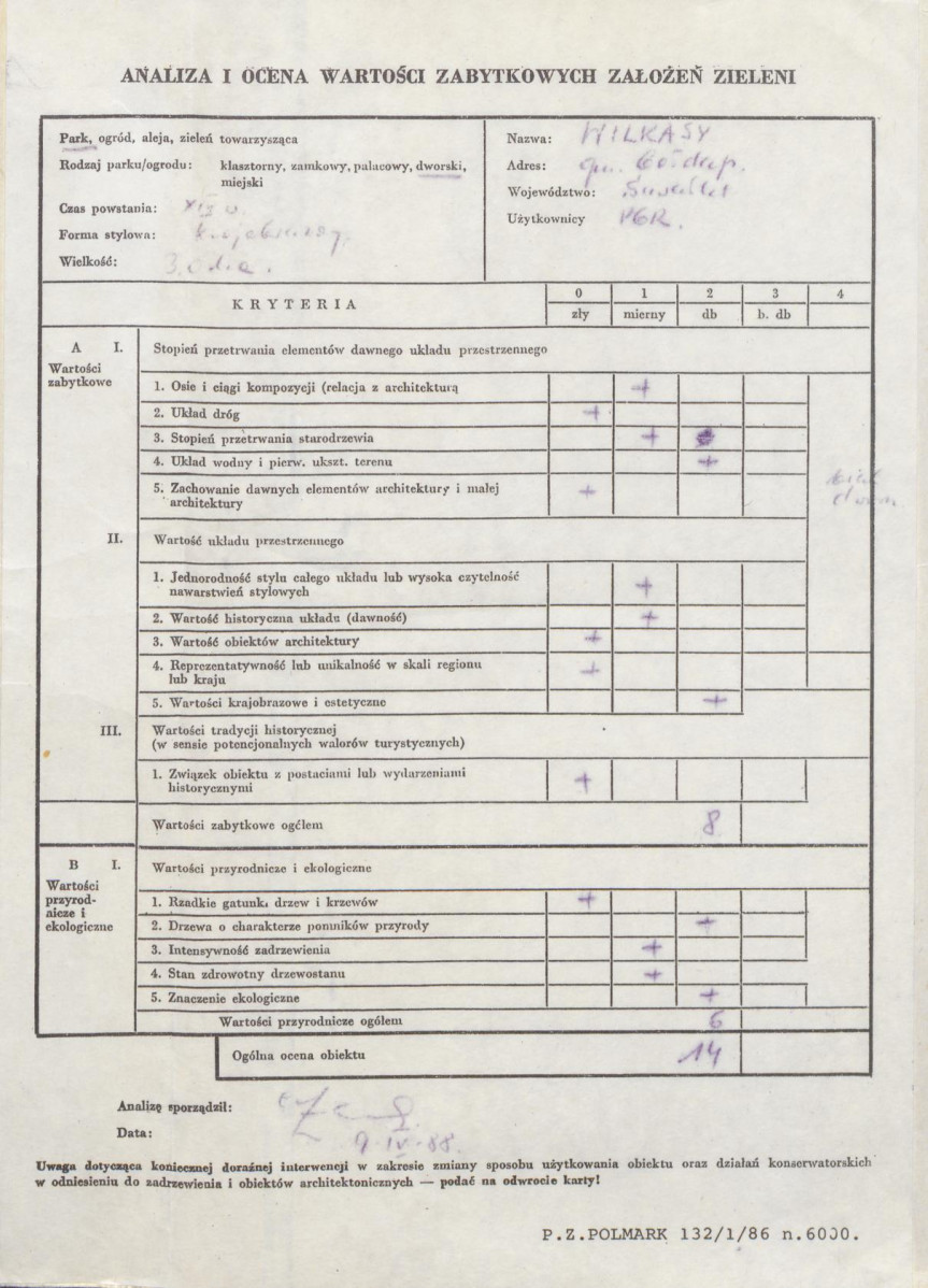 Ewidencja parkowa, skan nr 3