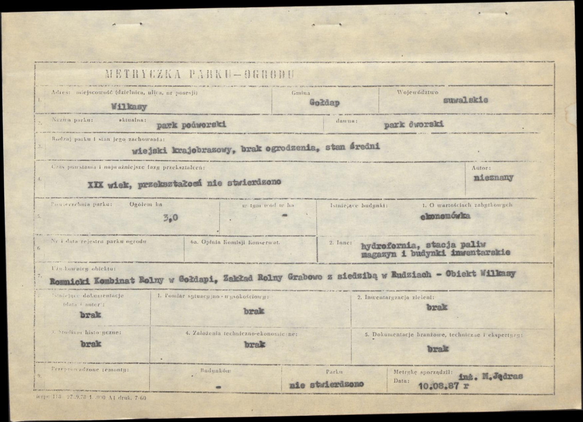 Ewidencja parkowa, skan nr 7