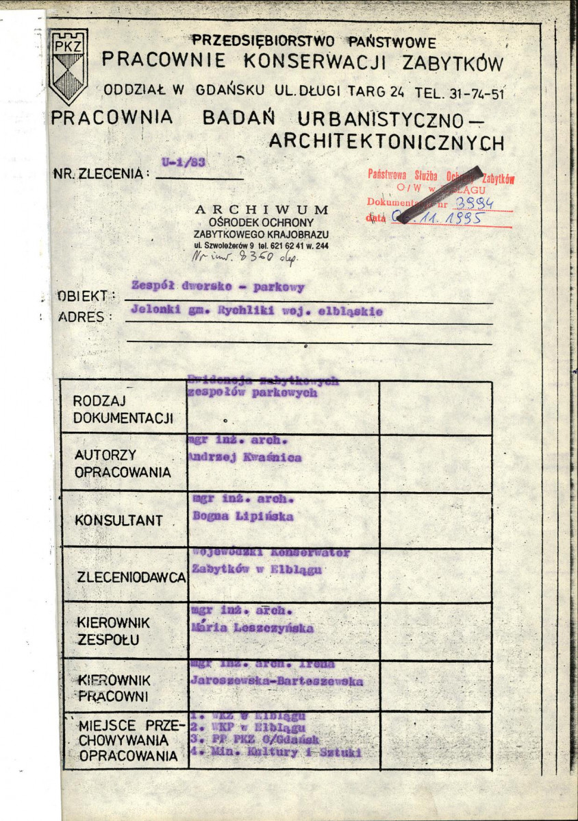 Ewidencja parkowa, skan nr 4